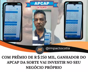 Com prêmio de R$250 mil, ganhador do Apcap da Sorte vai investir no seu negócio próprio